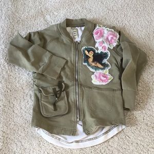 Magilla (Italy) Olive Green Jacket Angel Kids 6/7y